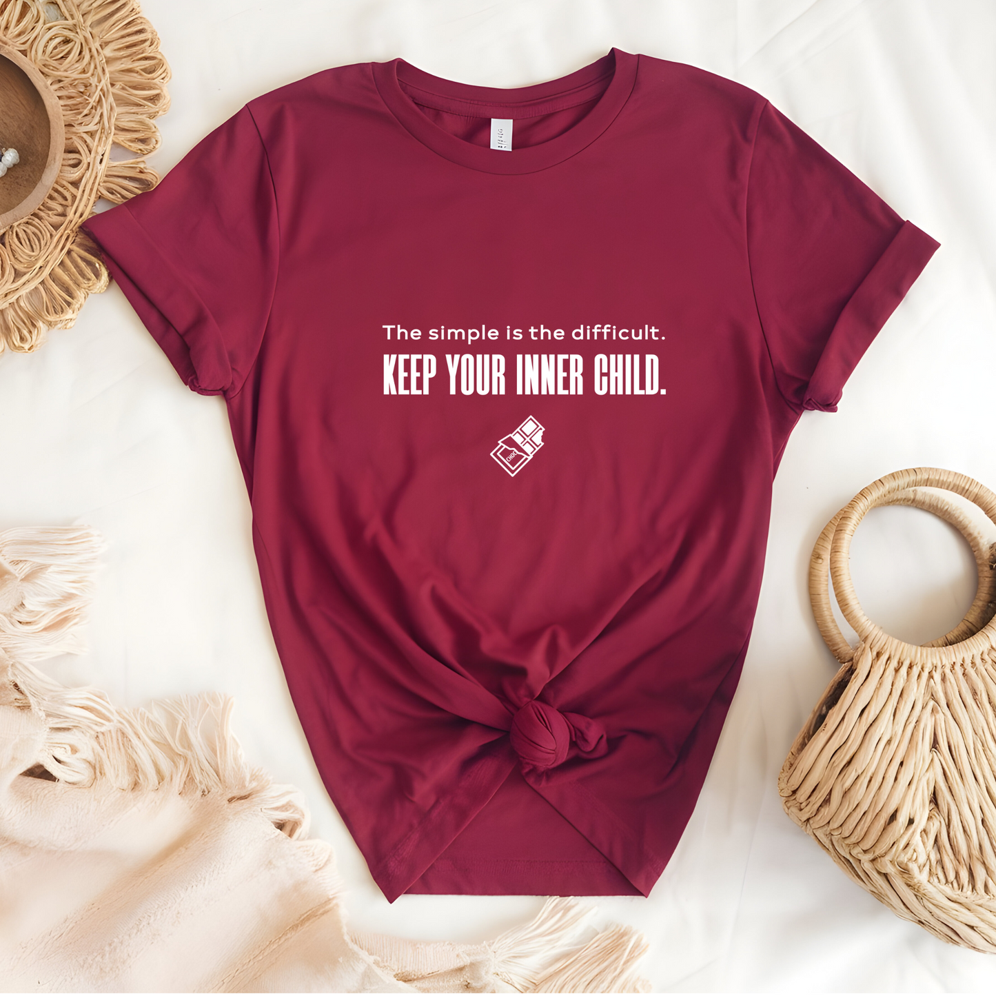 The simple is the difficult Chocolate Dark T-shirt Unisex