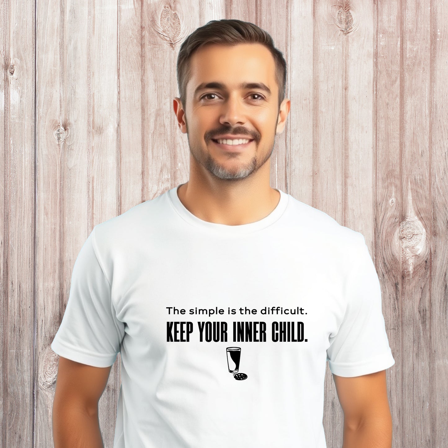 The Simple is the Difficult Cookie and Milk Bright T-shirt Unisex